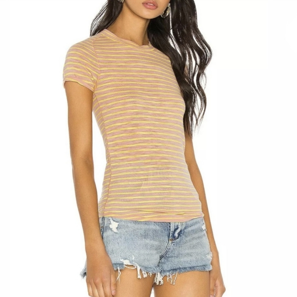 {Free People} Brand New Night Sky Stripe Tee